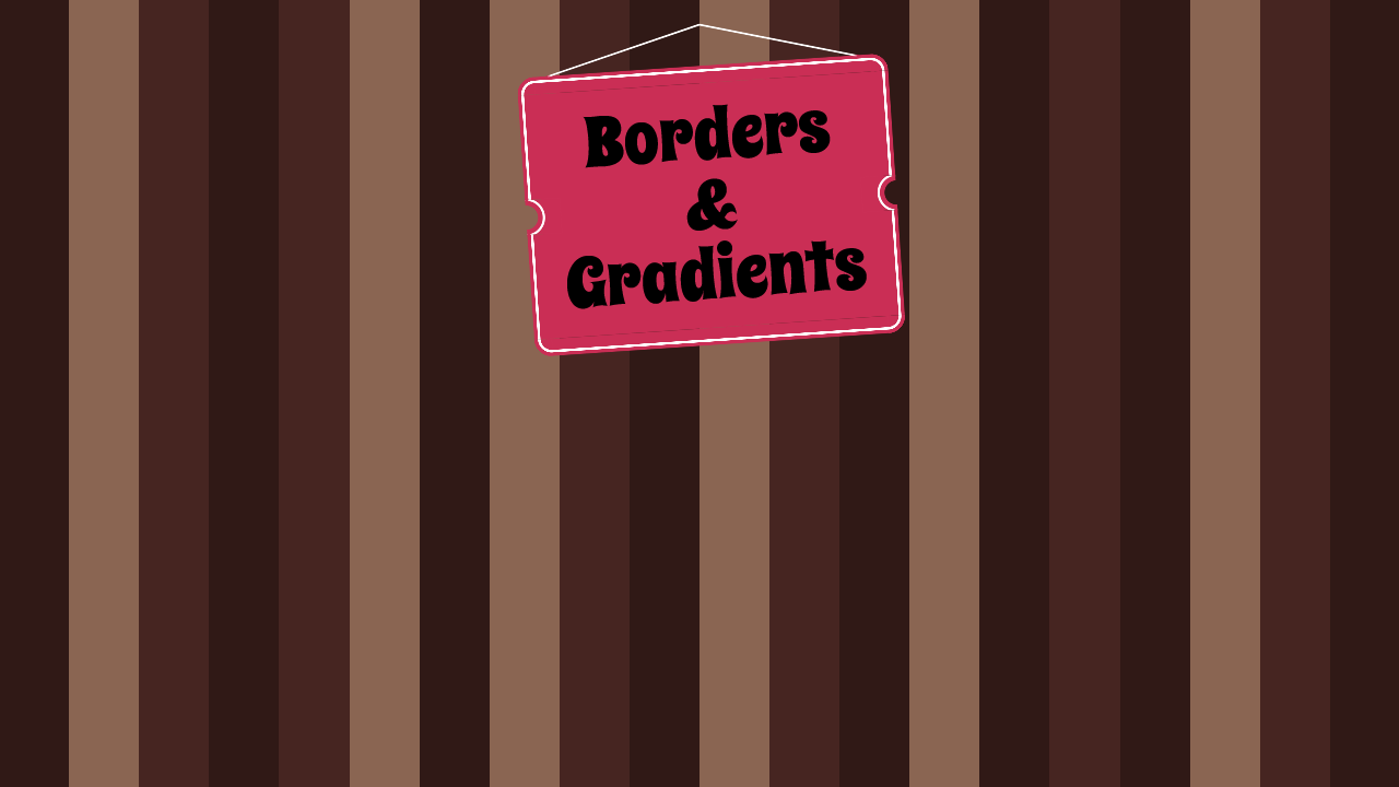 Demo image: Borders & Gradients
