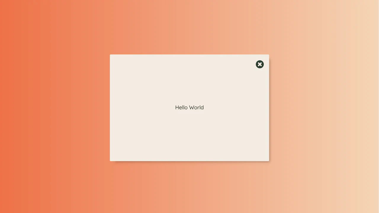 React Modal Button Animation with Pure CSS Transitions