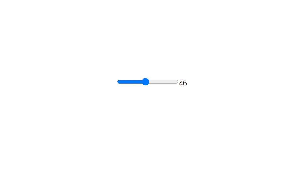 React Output Range Slider