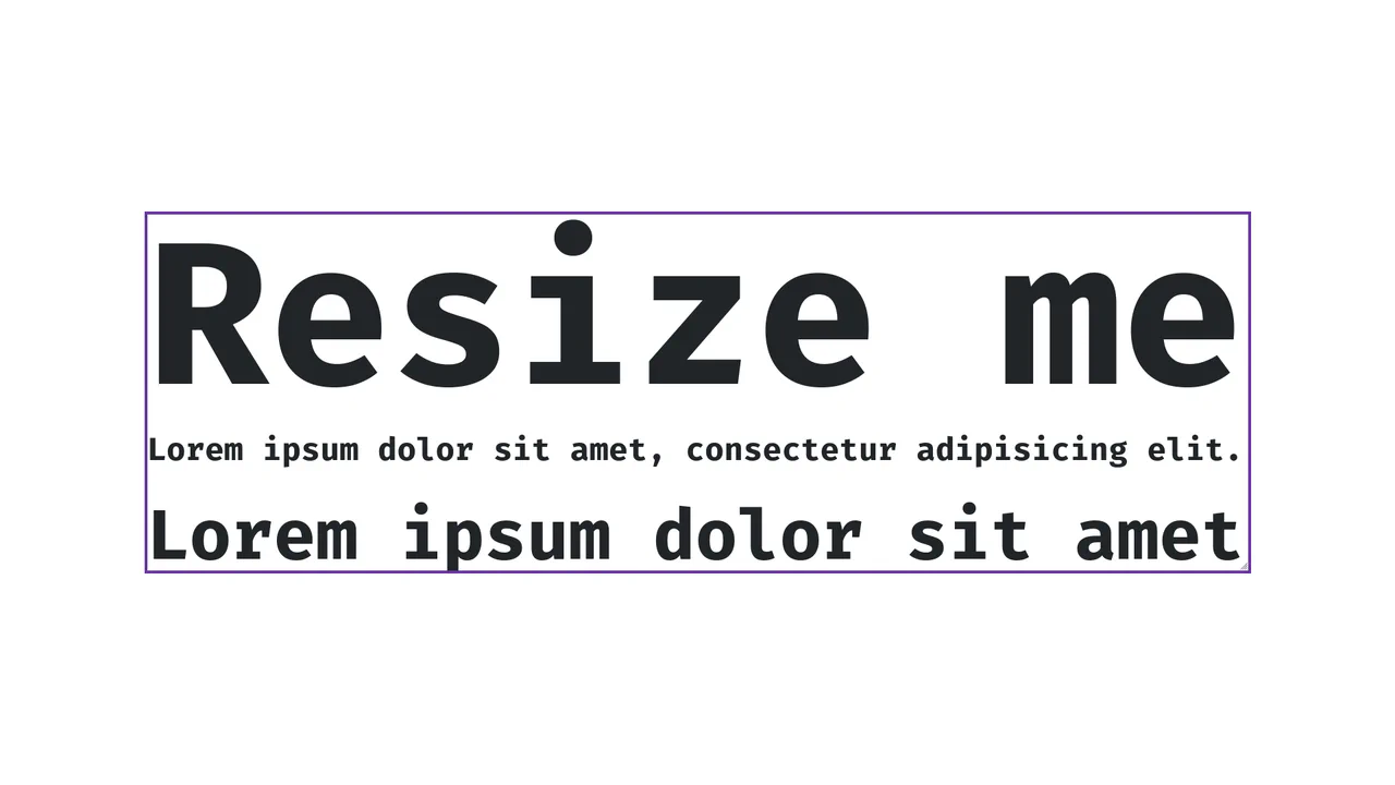 Fit Text to Container using ResizeObserver