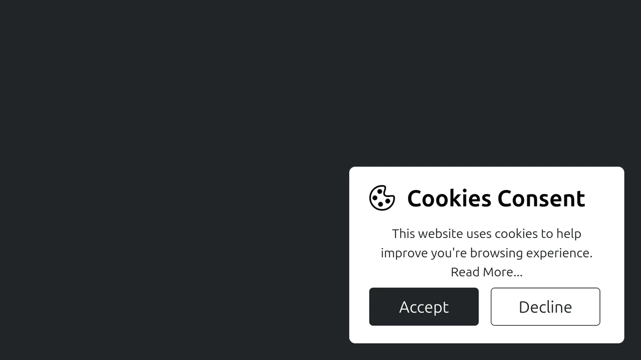 Bootstrap 5 Cookie Consent
