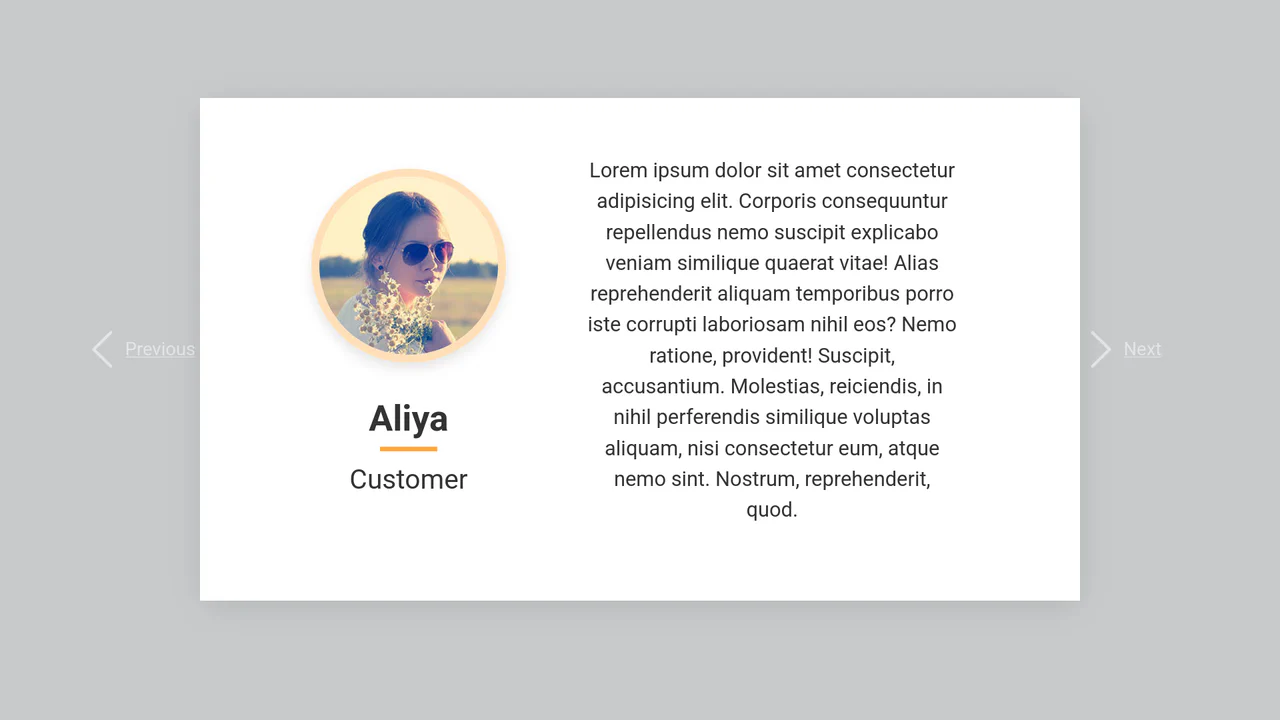 Bootstrap 5 Snippet: Testimonial Slider CSS