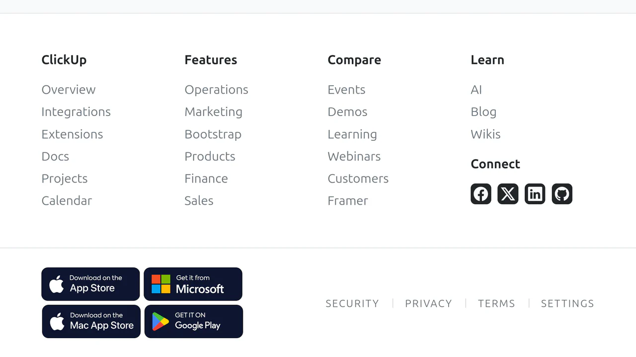Bootstrap Footer with App Store Icons