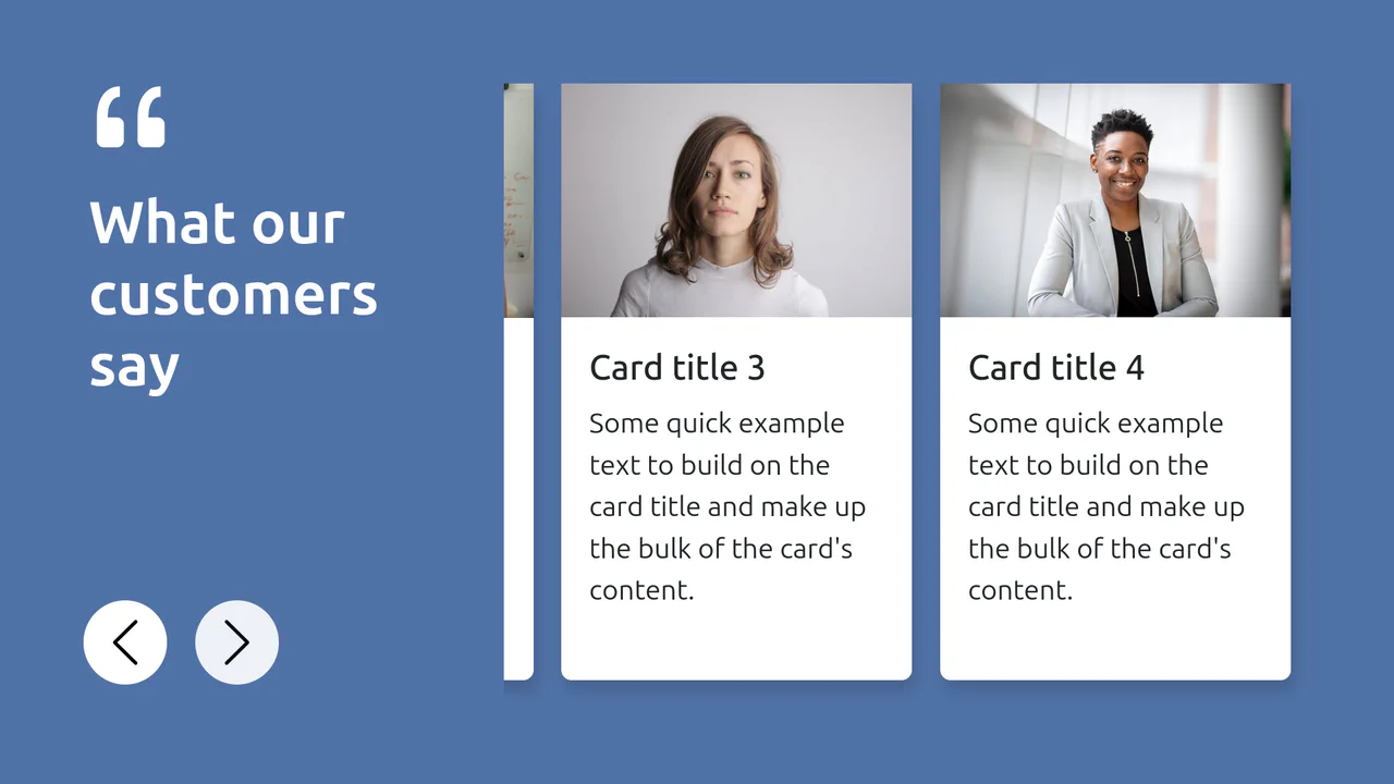 Bootstrap Testimonial Carousel Slider