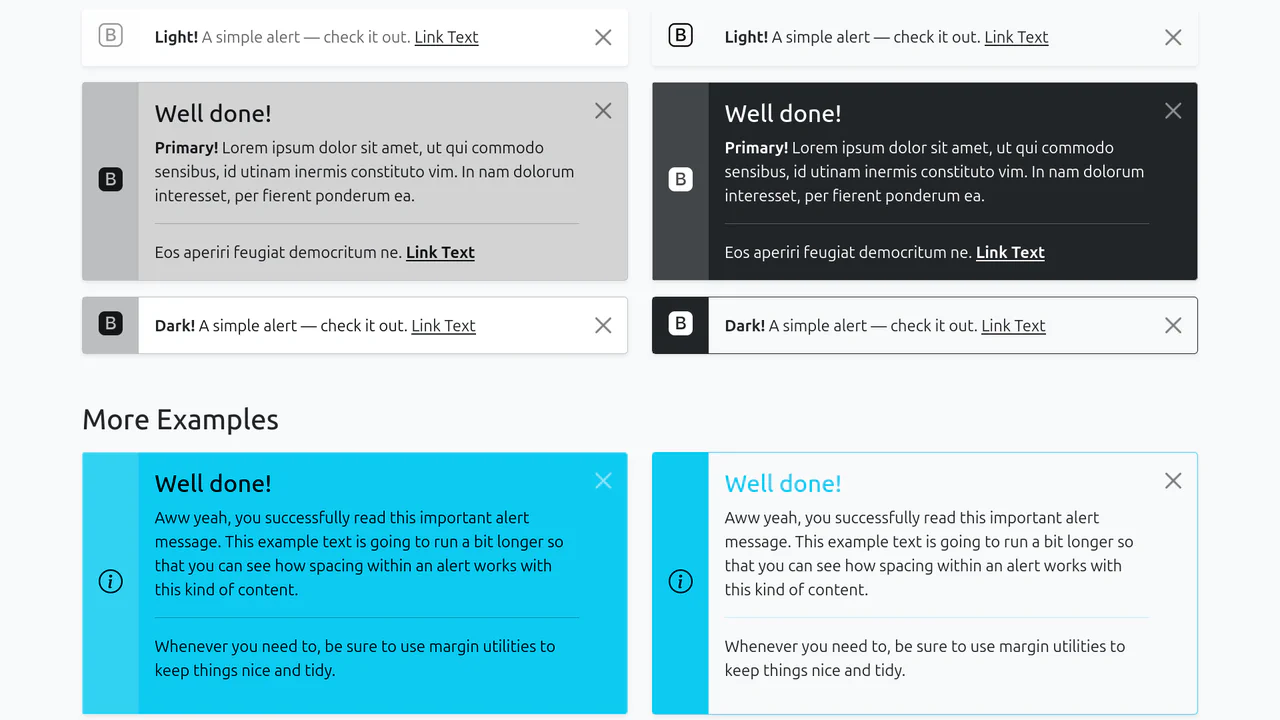 Bootstrap v5 Custom Alerts