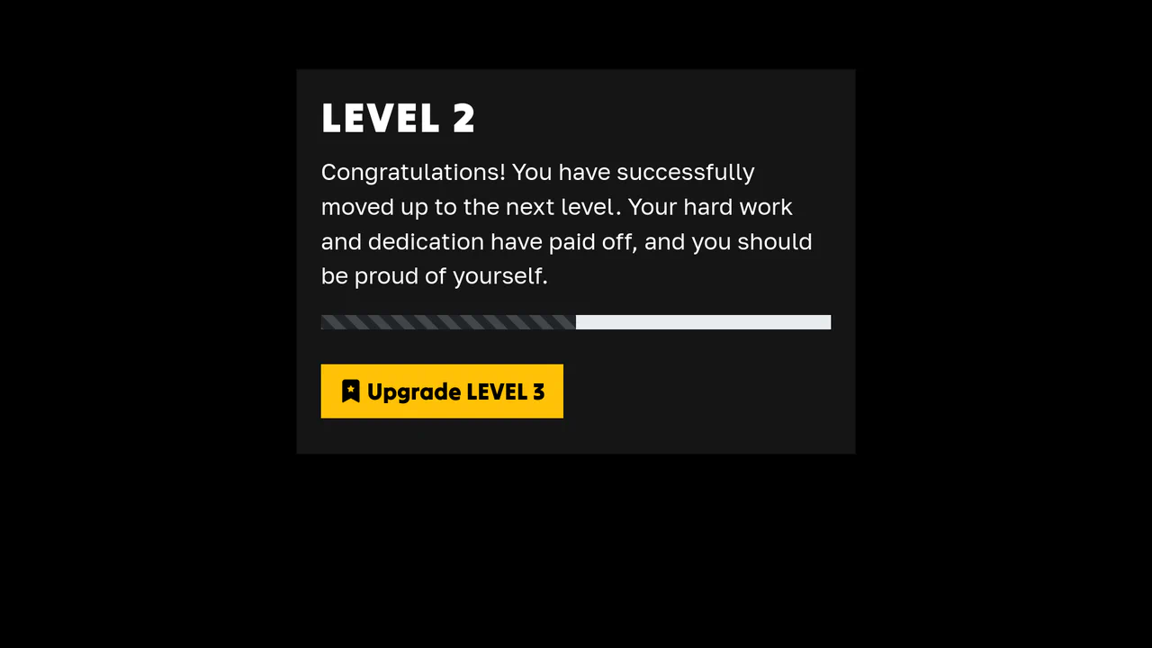 Card Progress: Bootstrap 5 (Dark Mode)