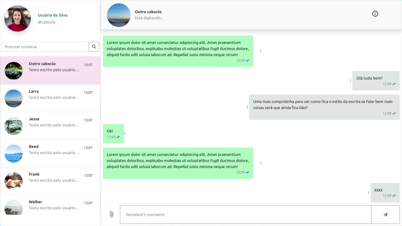 Chat UI Interface in Bootstrap 5