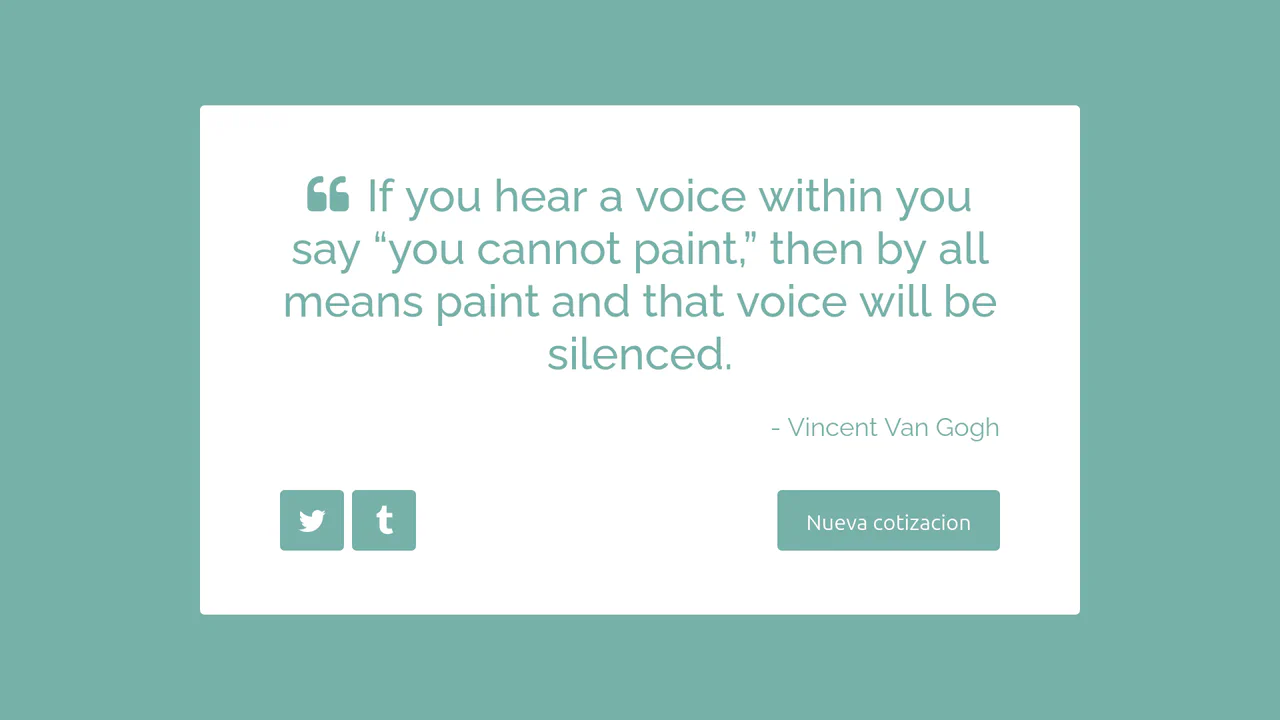 Random Quote Machine (Maquina de Frases Aleatorias)