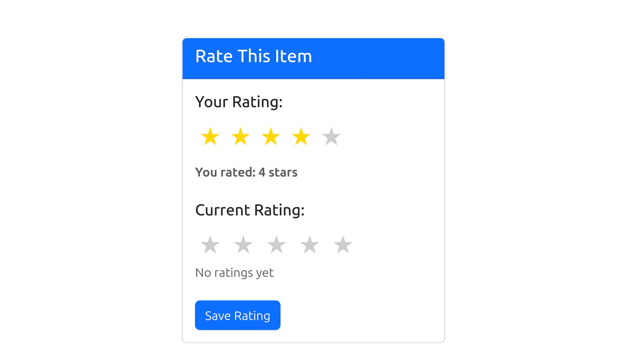 Rating: Bootstrap 5