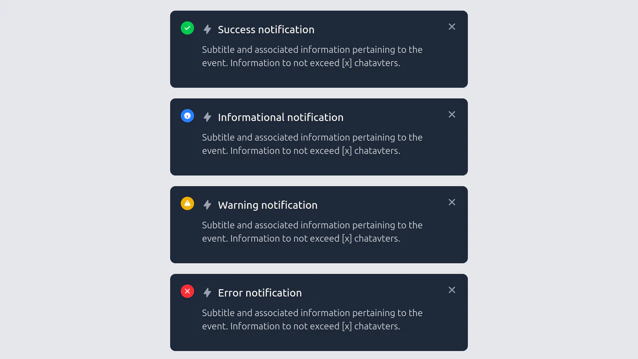 Alert Cards with Tailwind CSS