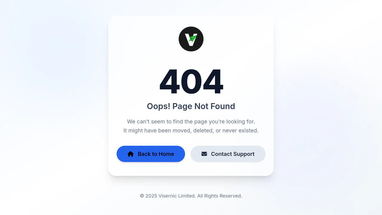 Animated 404 Page