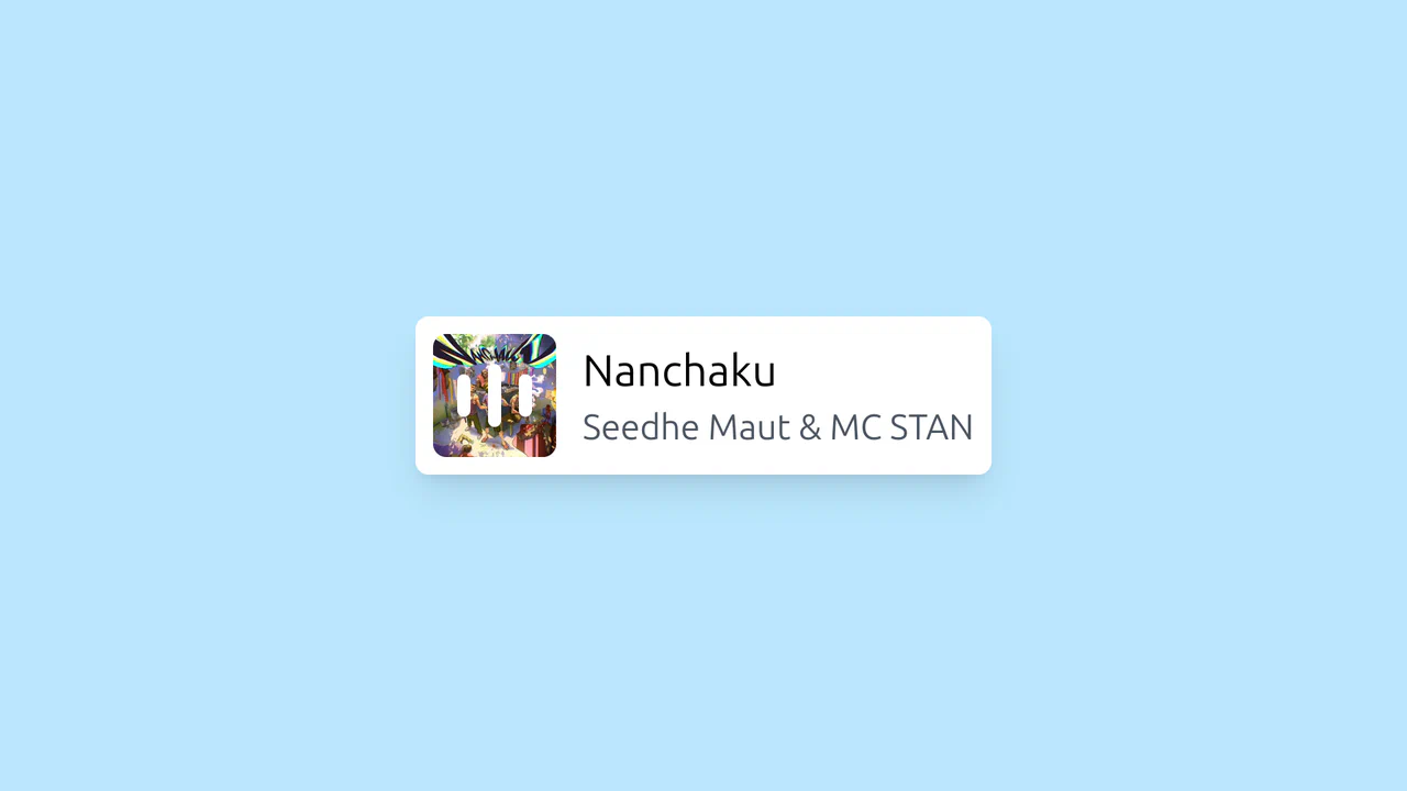 Instagram Music Badge Using Tailwind CSS