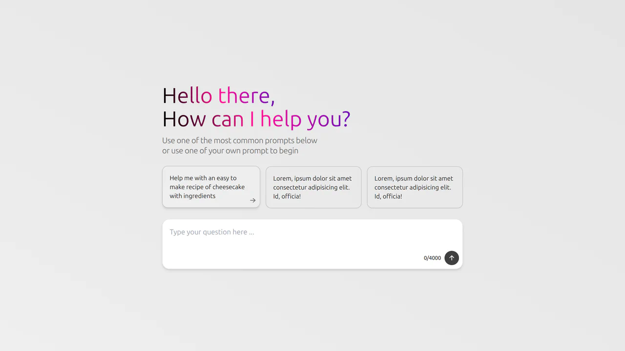 AI Chat UI