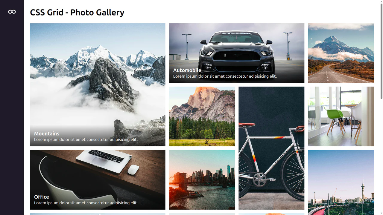 Responsive Photo Gallery with CSS Grid