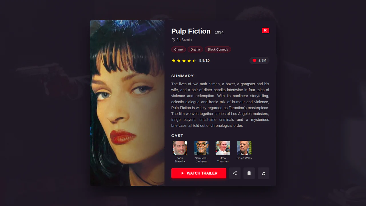 Movie Card: Pulp Fiction