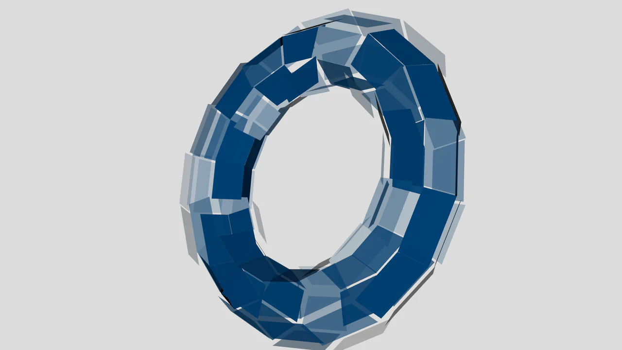 Decomposed Torus in WebGL