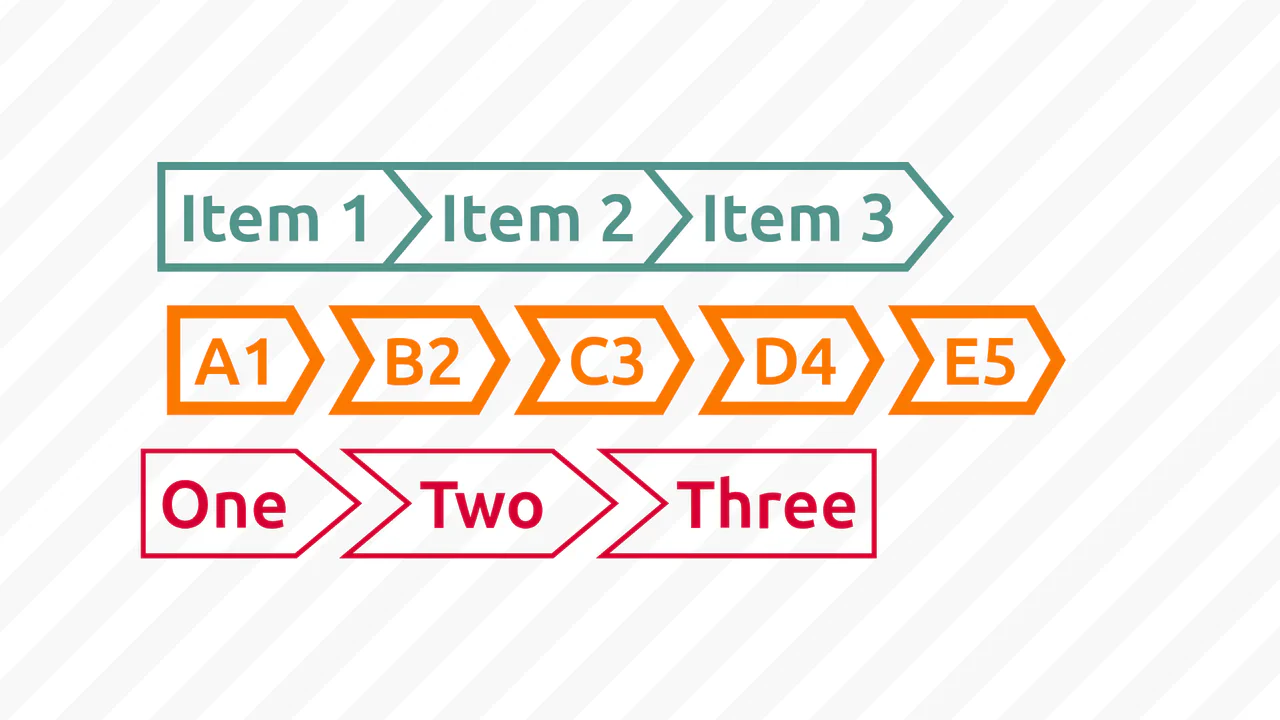 CSS Breadcrumb with Border Only Shape