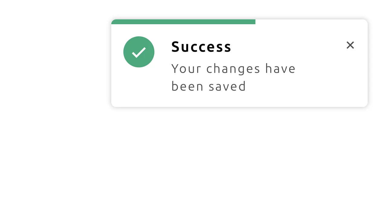 CSS Notification with Progress Animation