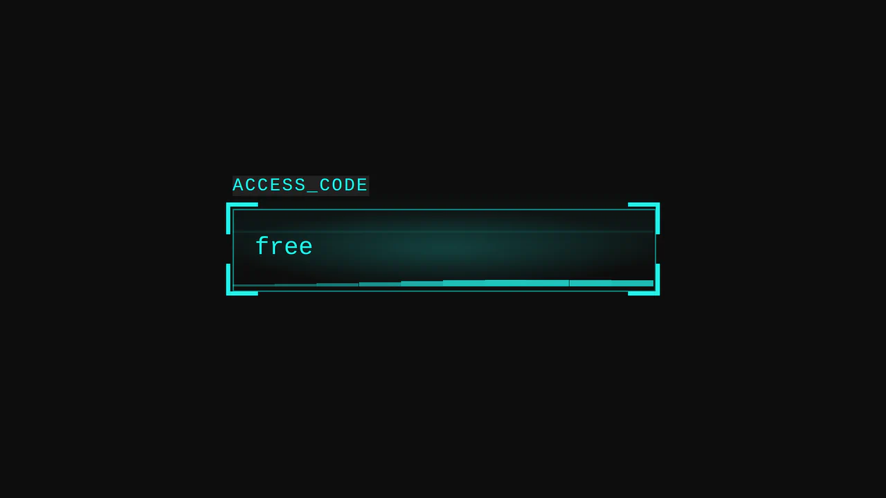 Cyberpunk Glitch Input