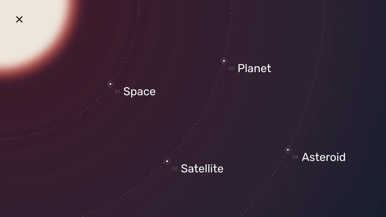 Space Nav: A Full-Screen Menu