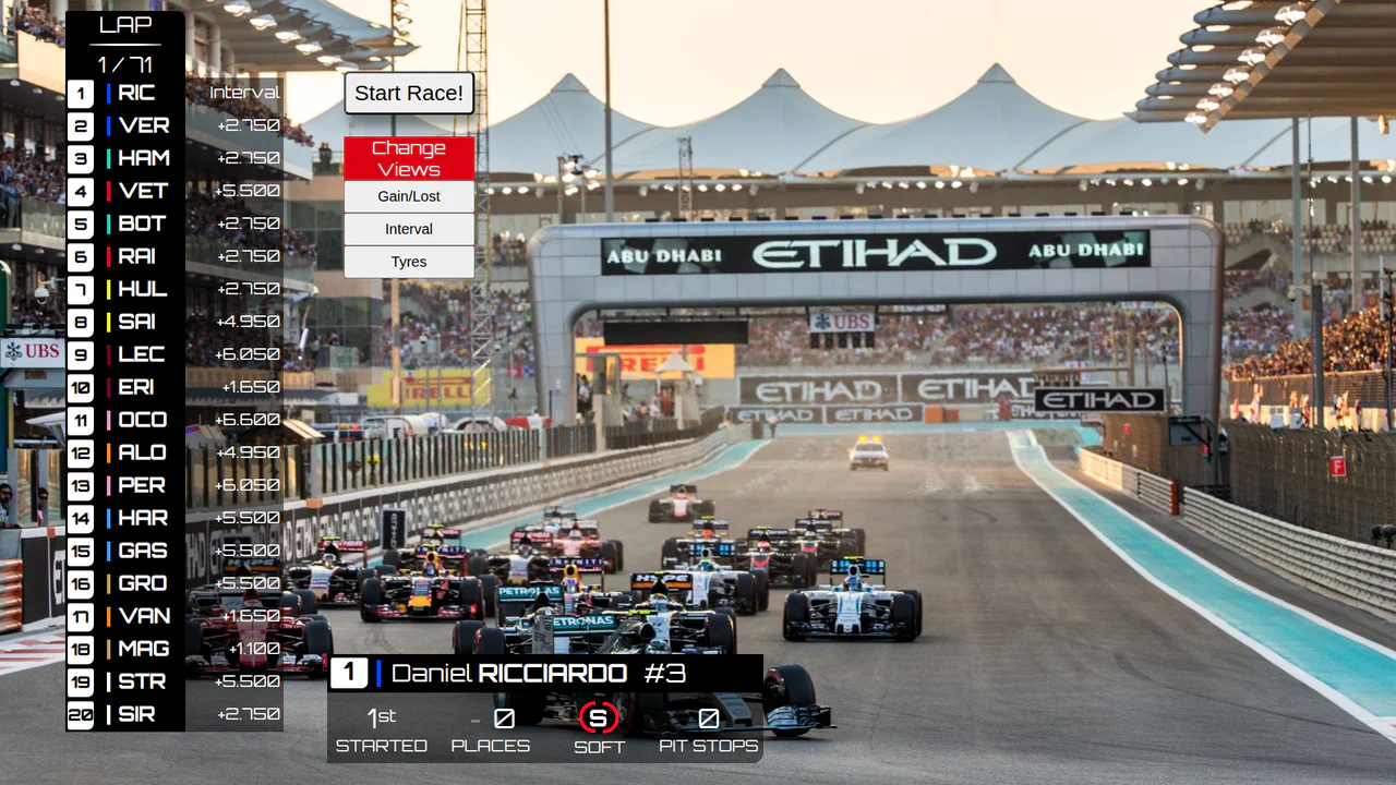 F1 Leaderboard UI with Framer Motion