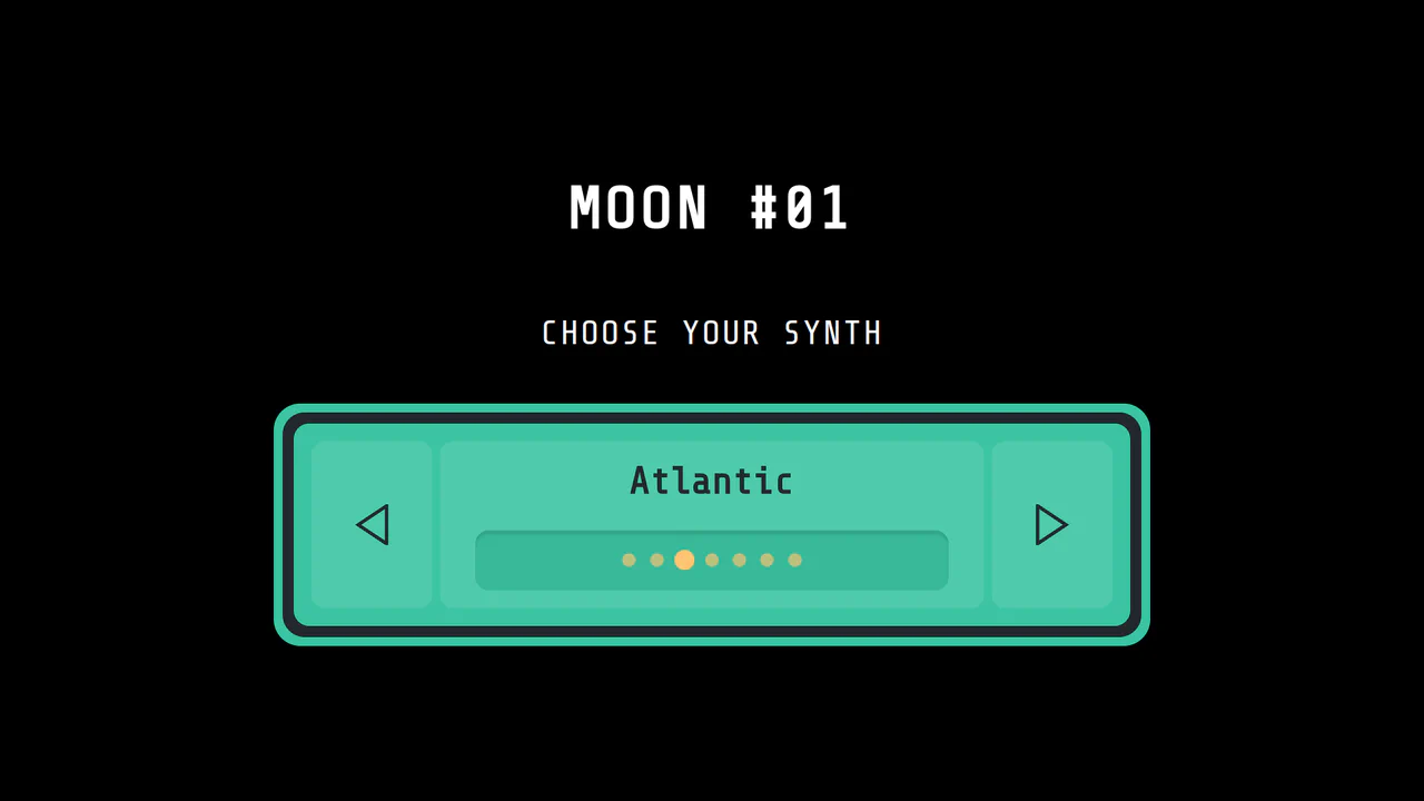 Synthesizer Selector with Framer Motion