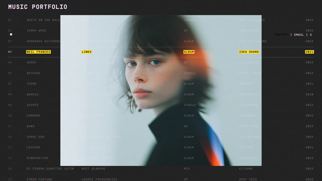 GSAP Interactive Table with Hover Effects