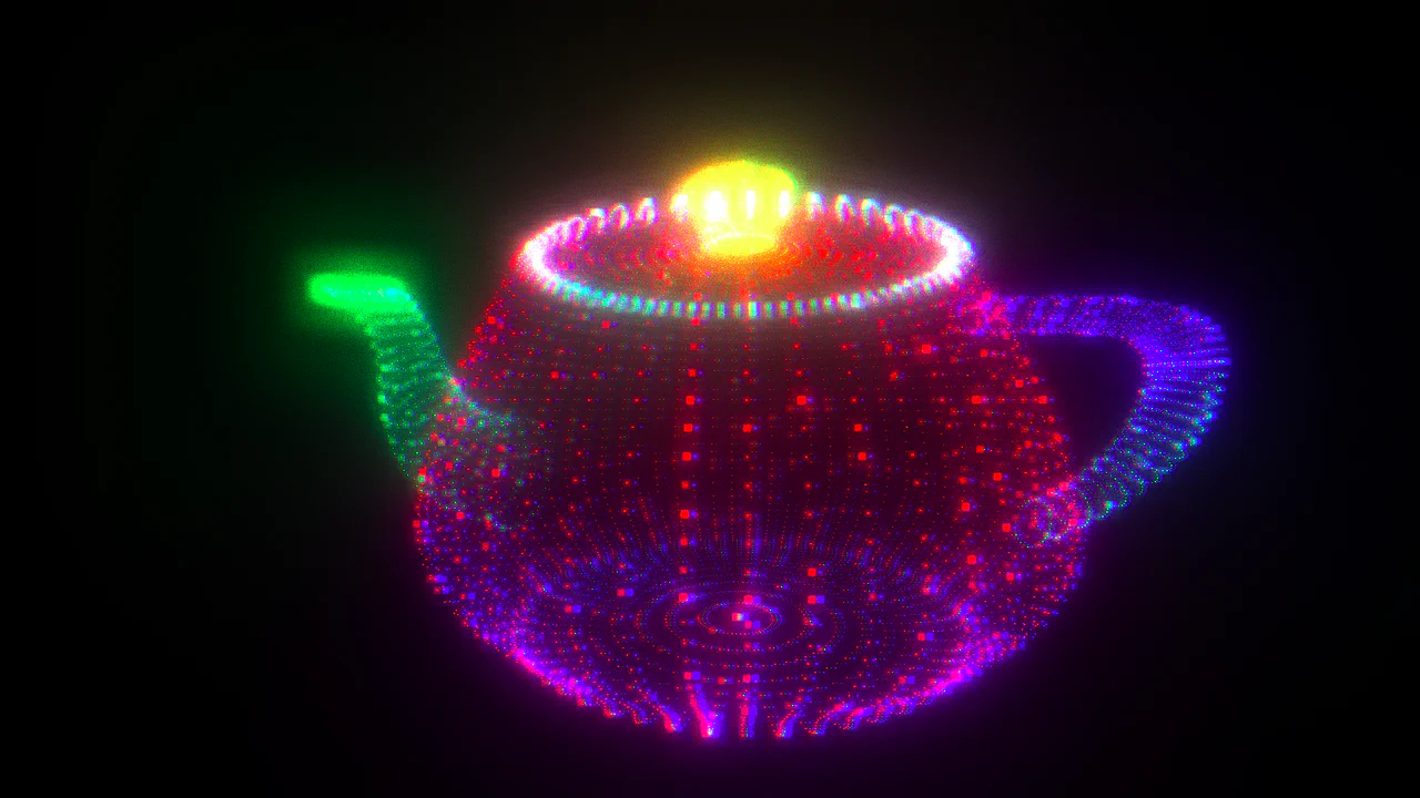 Particle Teapot with Glow Effects