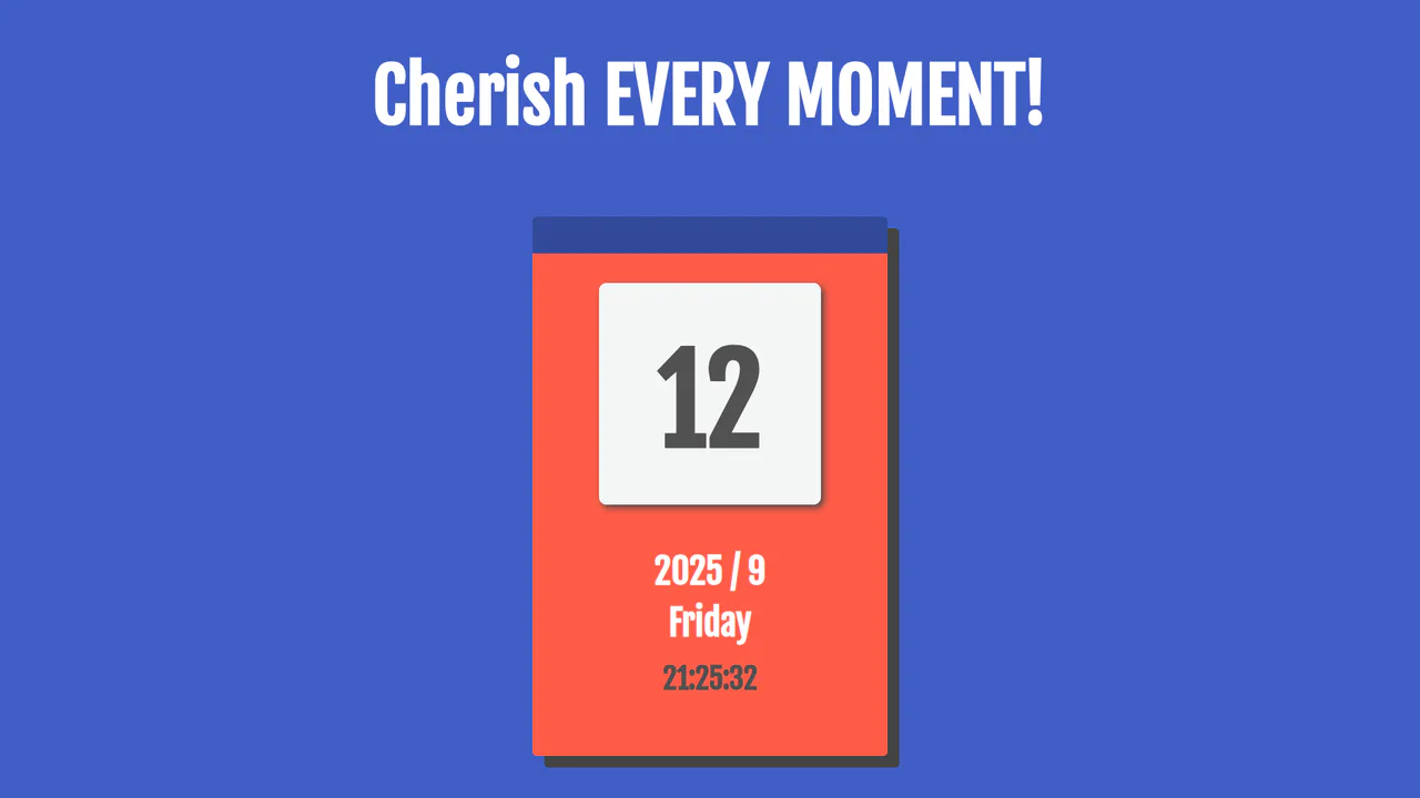React Clock and Calendar Widget