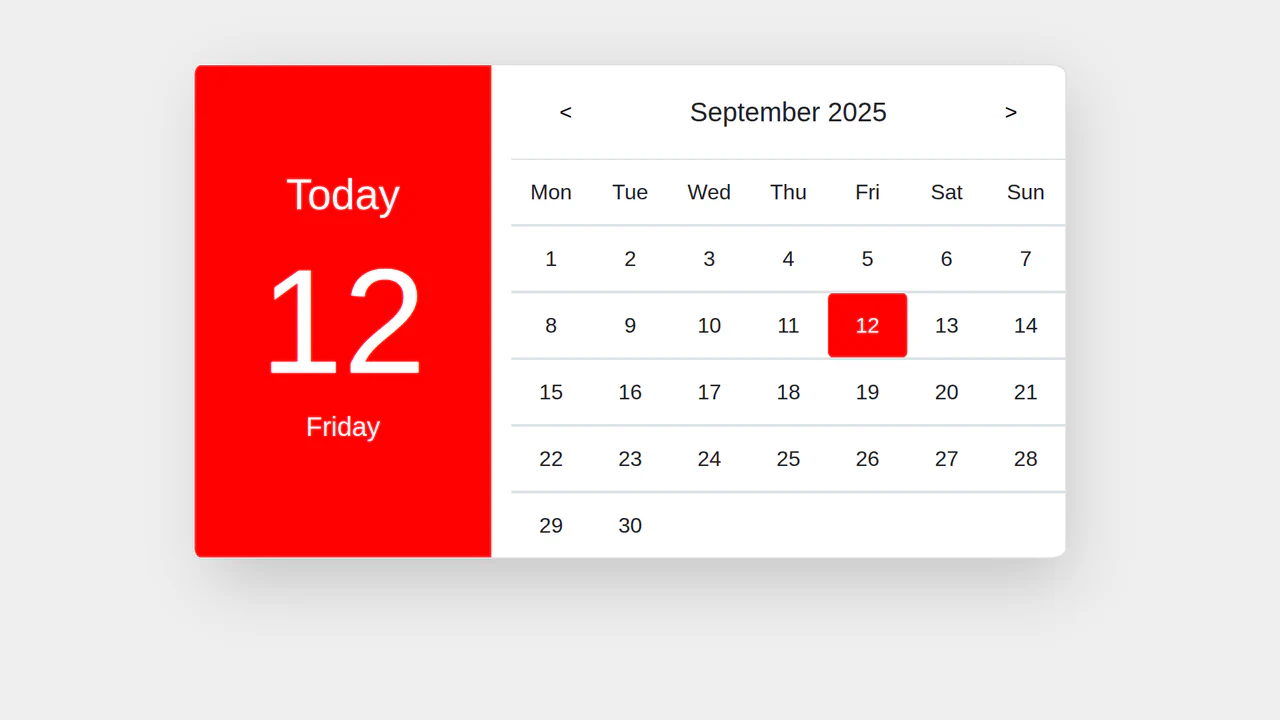 React Data-Driven Calendar