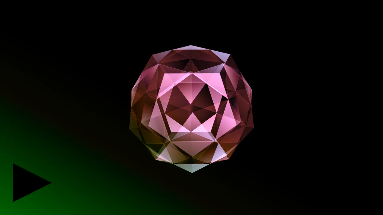 Shimmer 3D Dodecahedron