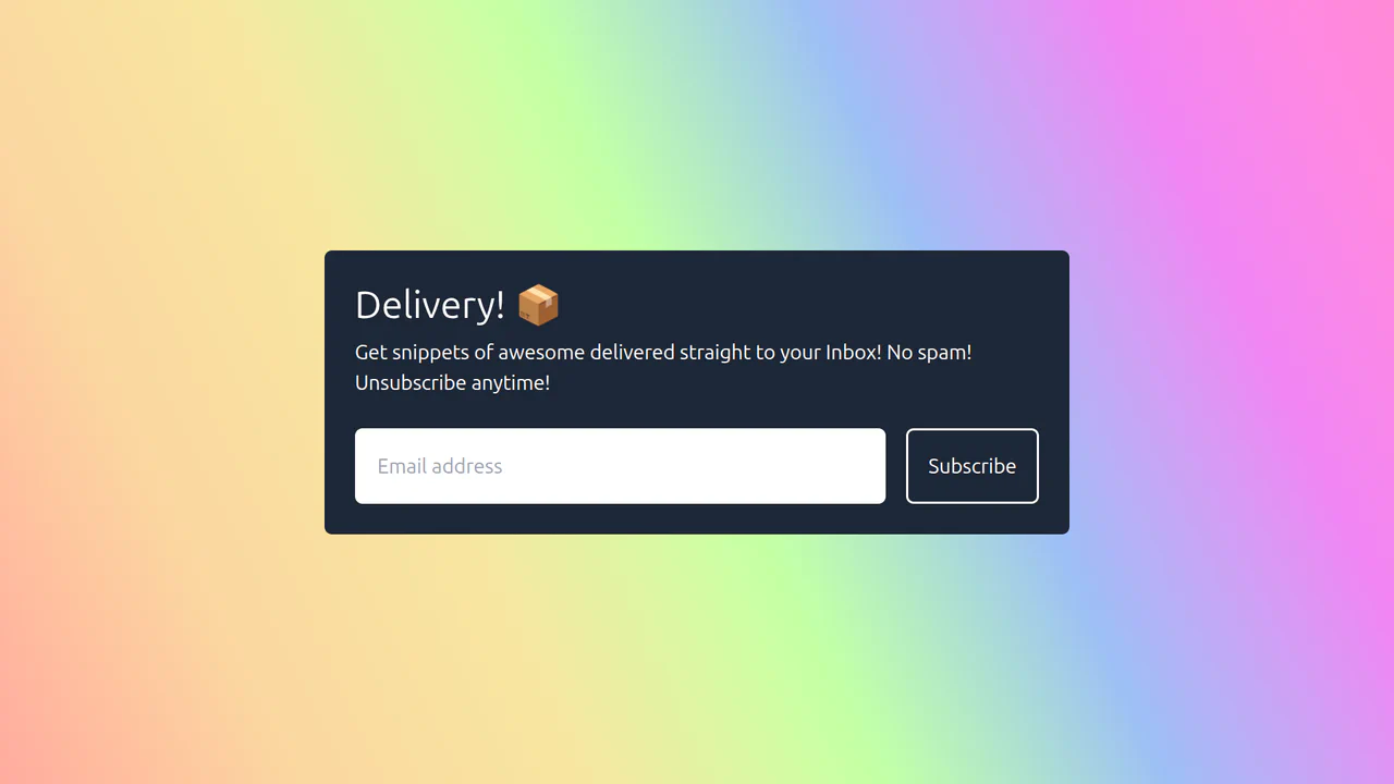 Whimsical React Form