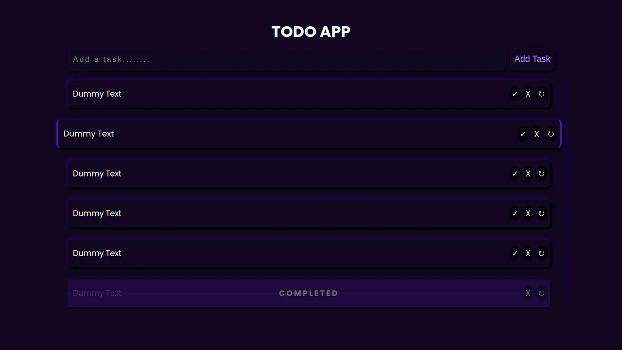 Functional React Todo List App