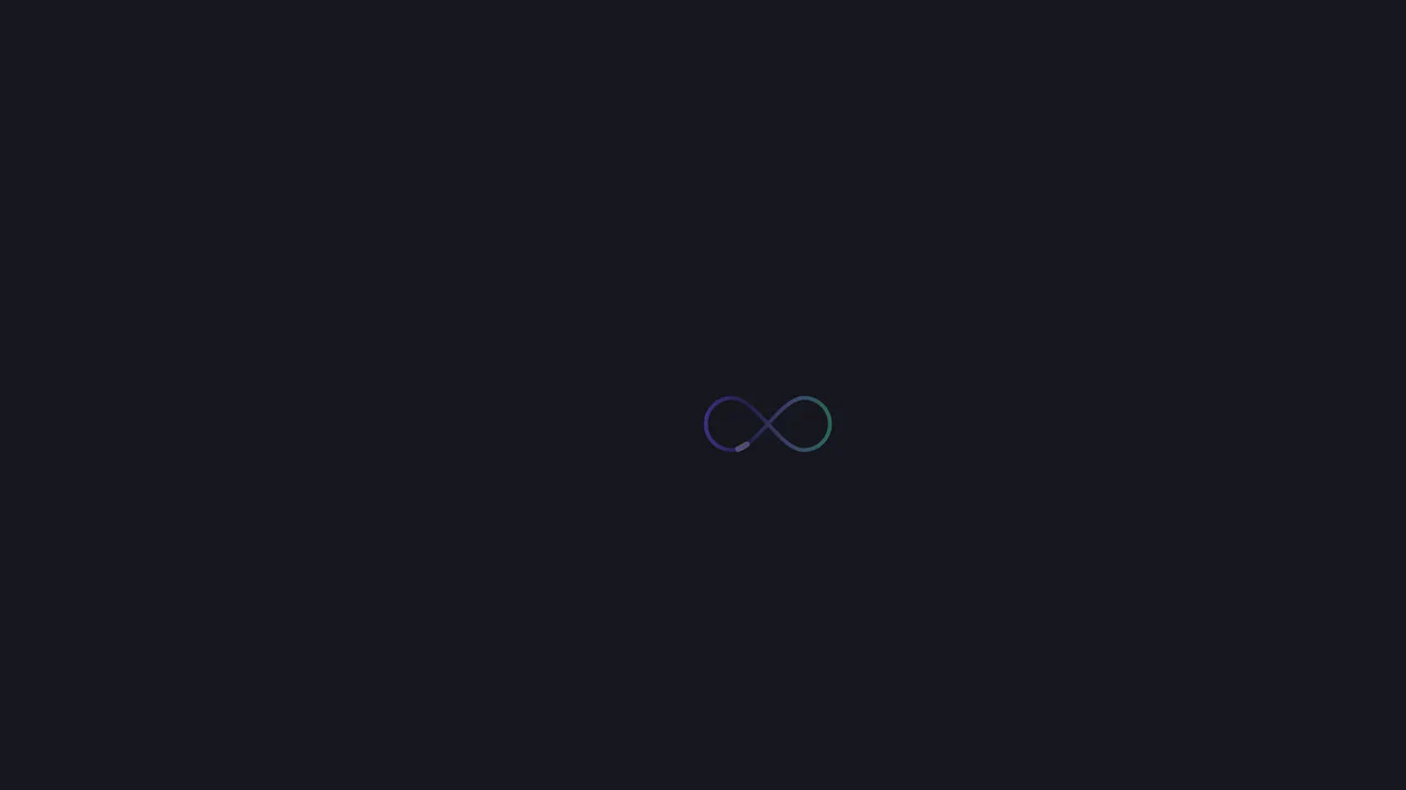 Infinity SVG Spinner with CSS Animation