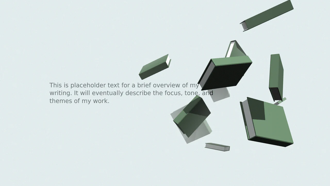 3D Floating Books Composition with Three.js and GSAP
