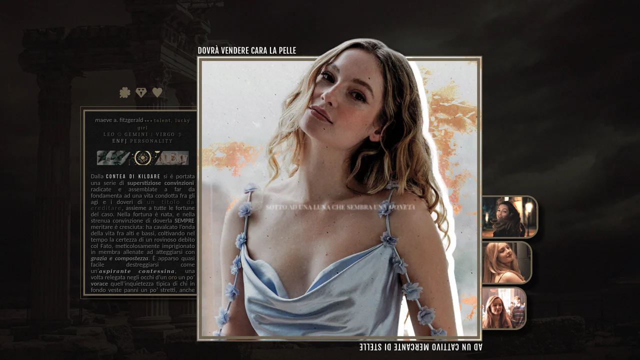 CSS-Only Character Profile Card with Tabs