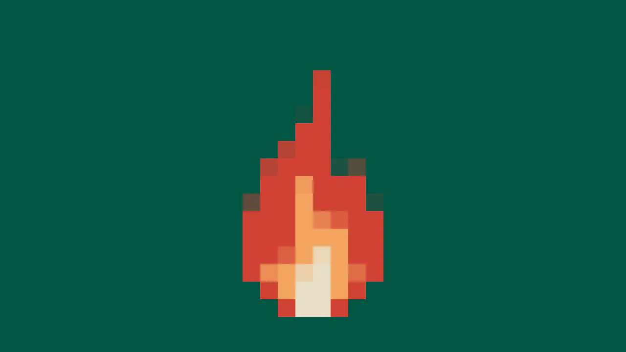 CSS Pixel Fire Animation