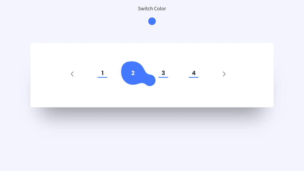 Pagination Liquid Blob Menu with CSS and Audio
