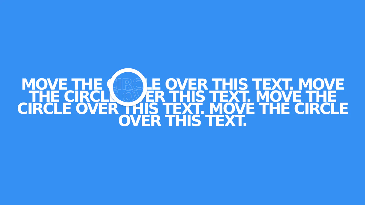 X-Ray Text Hover Effect with JS Masking