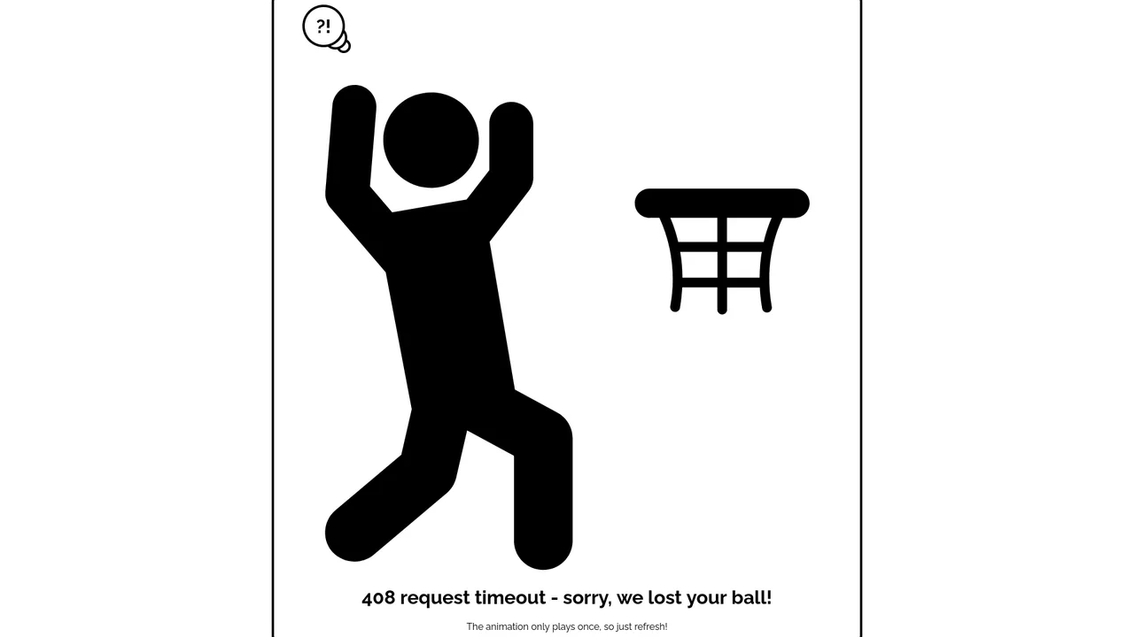 408 Request Timeout Animation