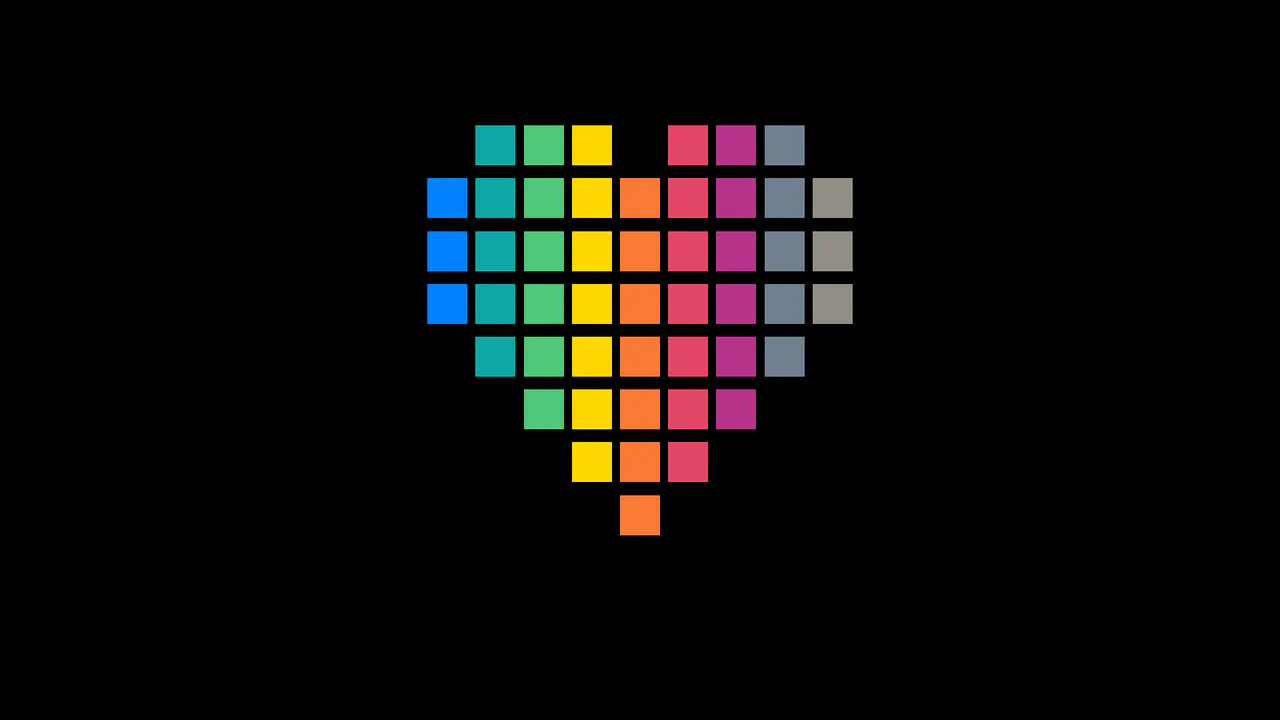 Pixel Heart Animation