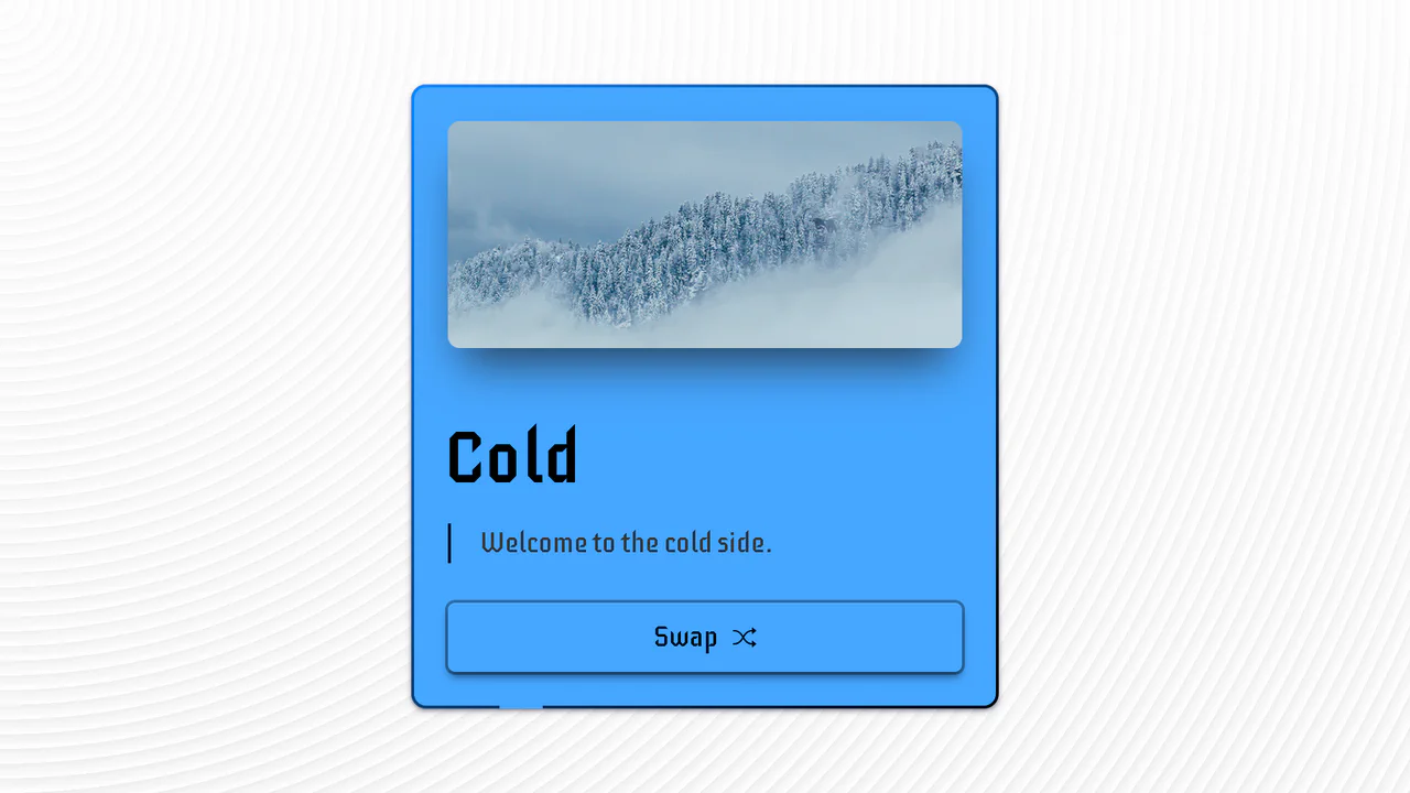 Hot & Cold Swap Card