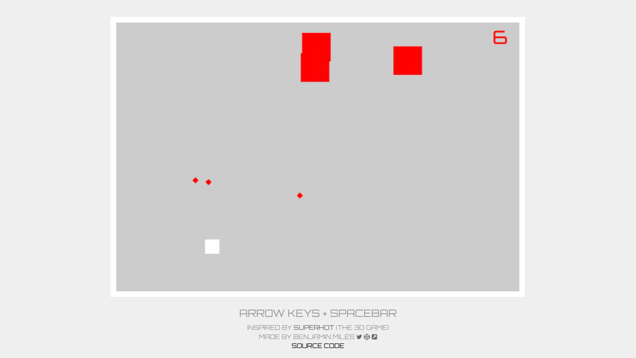 SUPERHOT 2D Game Clone