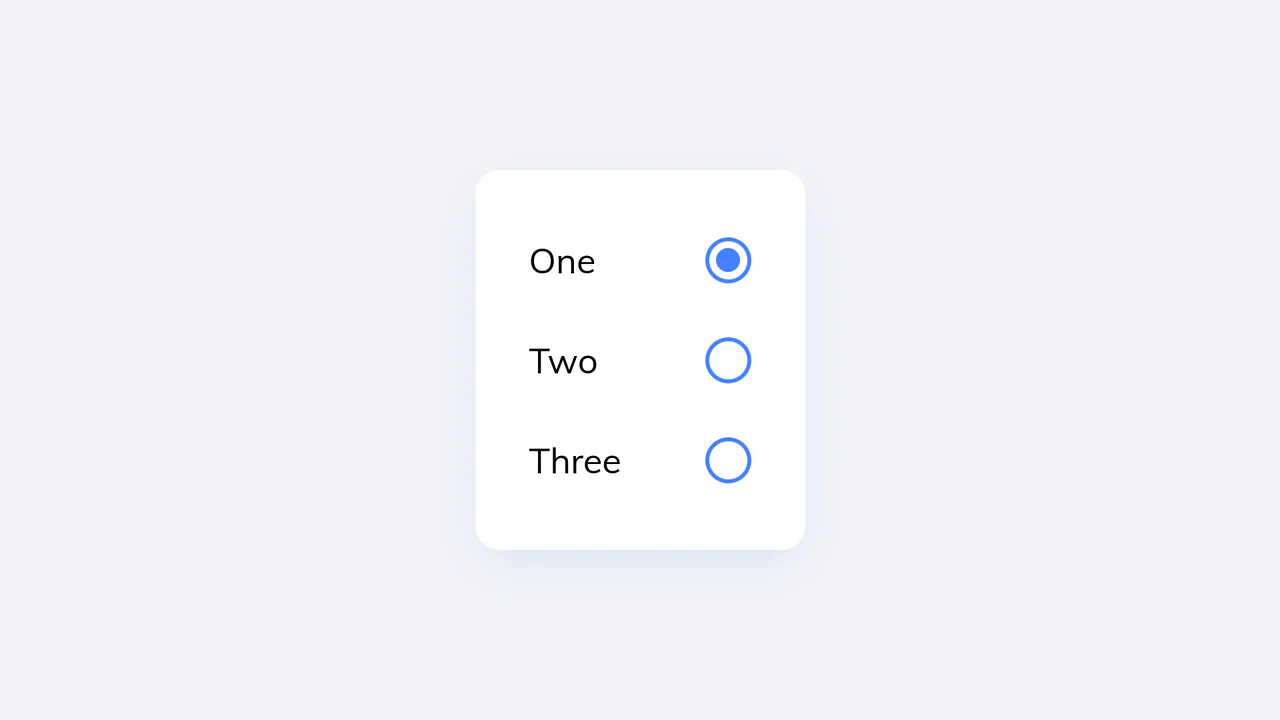 Animated UI Radio Button with CSS Keyframes