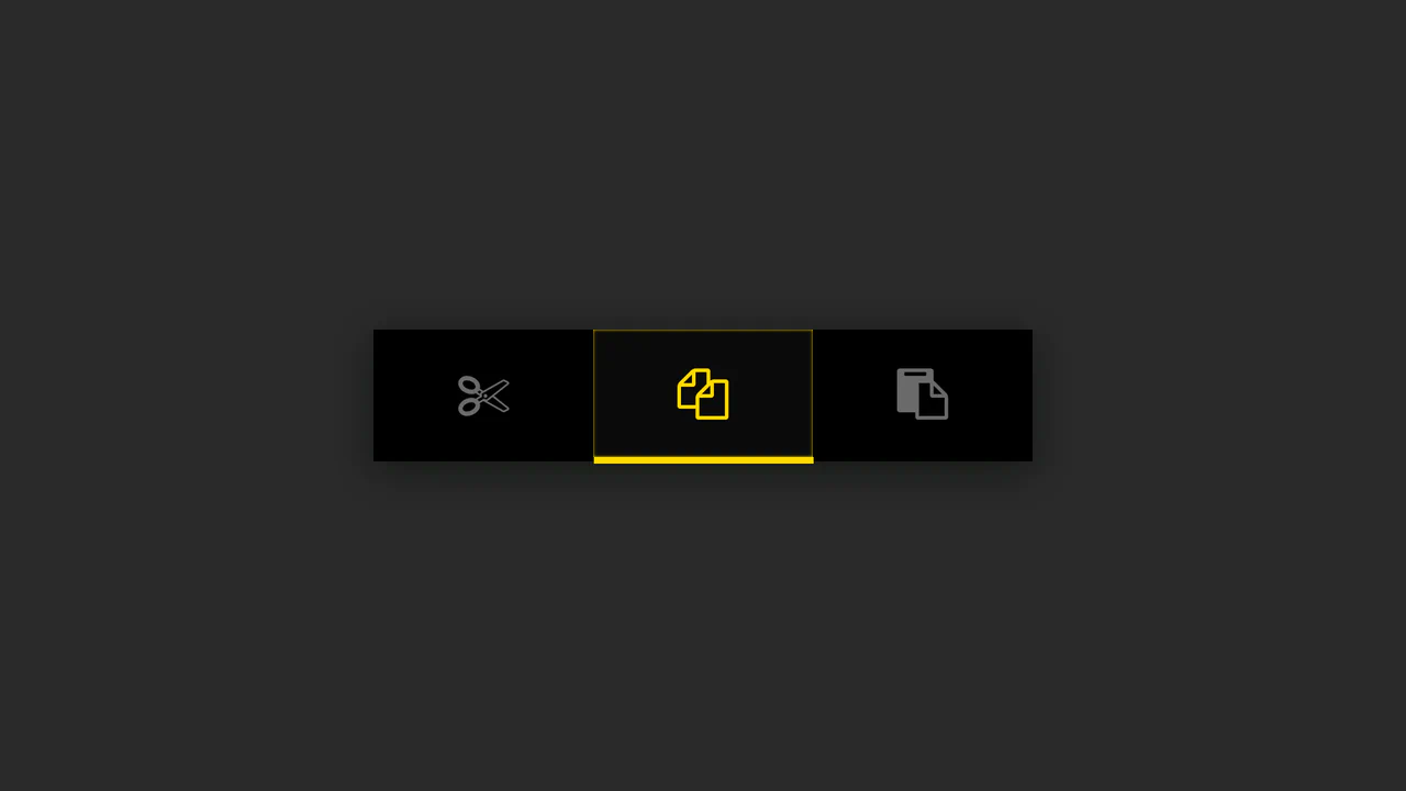 Button Group with Animated Indicator