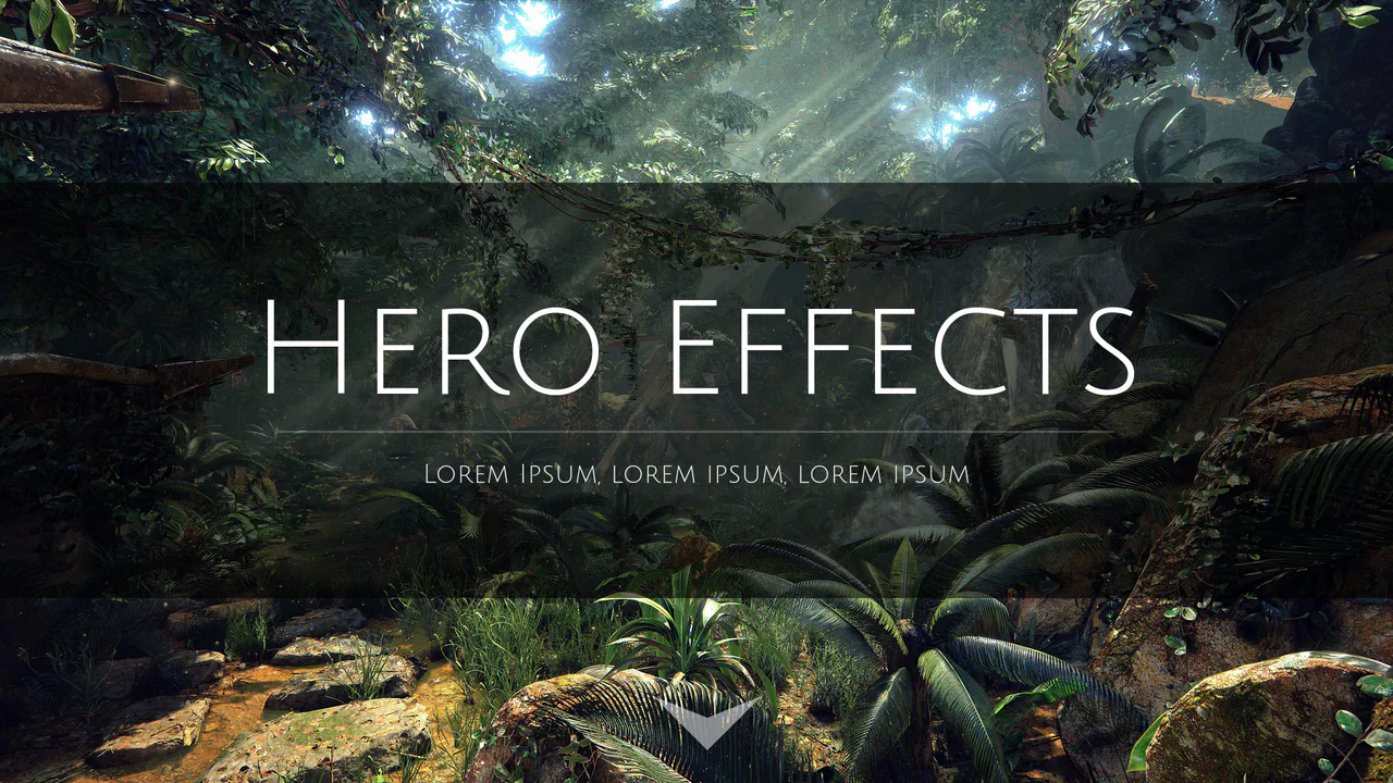 Webpage Hero Header Scroll Effects