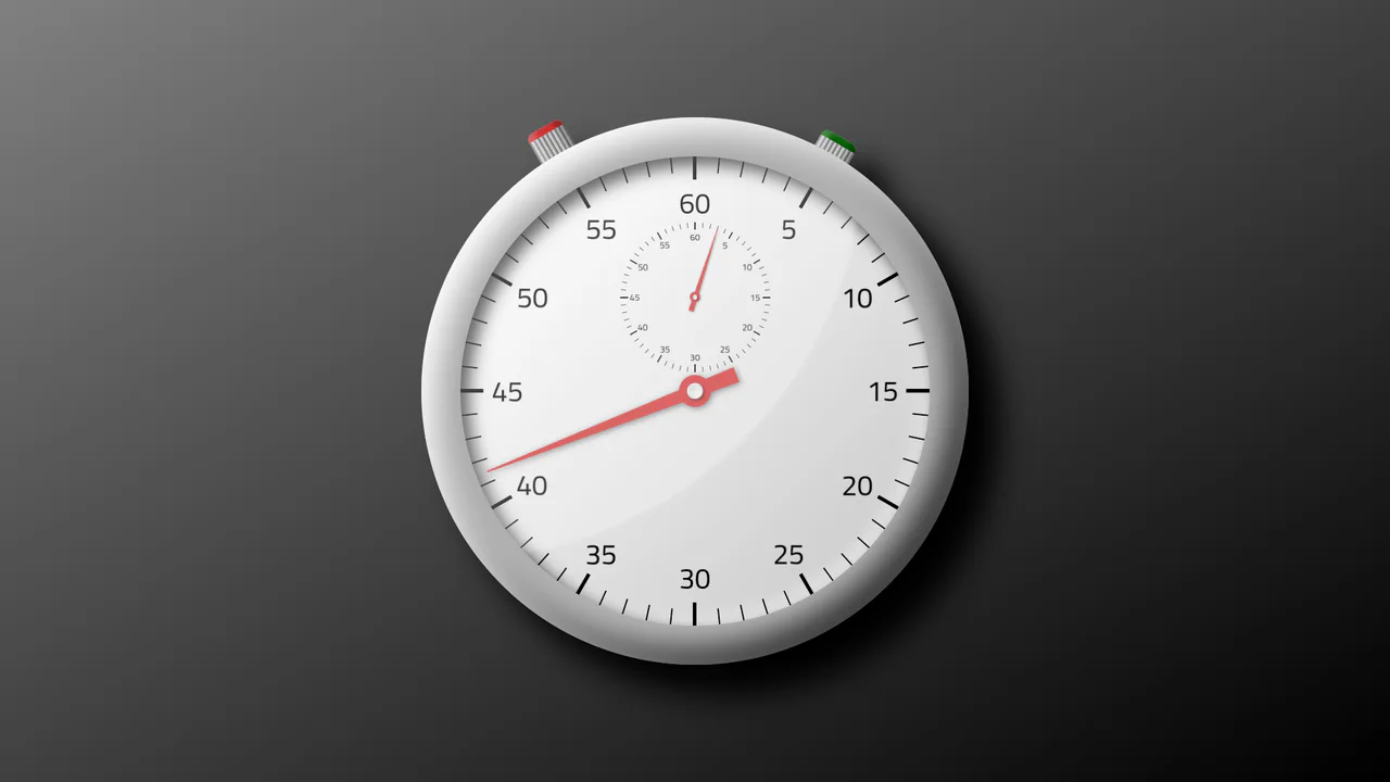 Skeuomorphic Stopwatch