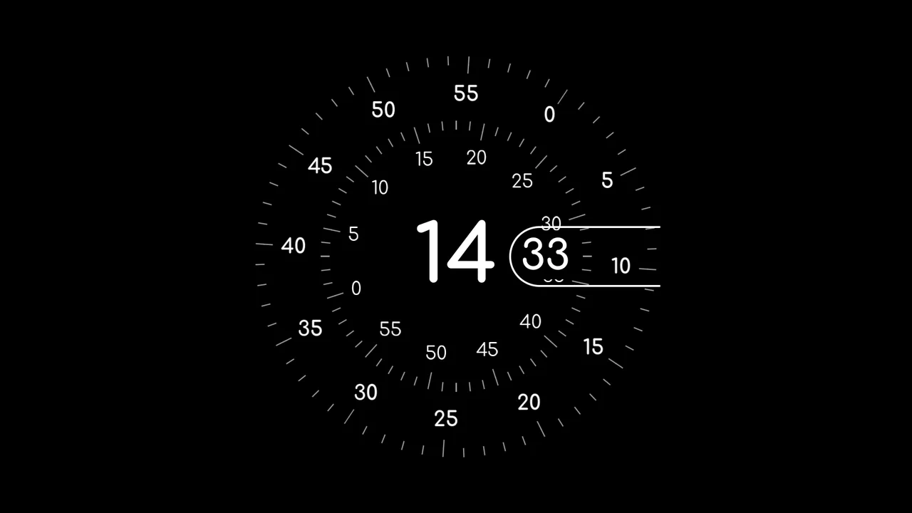 Digital-Analog Dial Clock