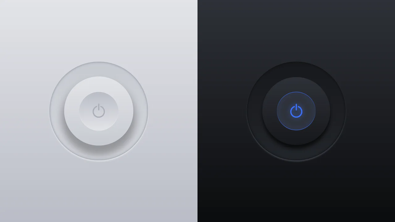 Glowing On/Off Buttons