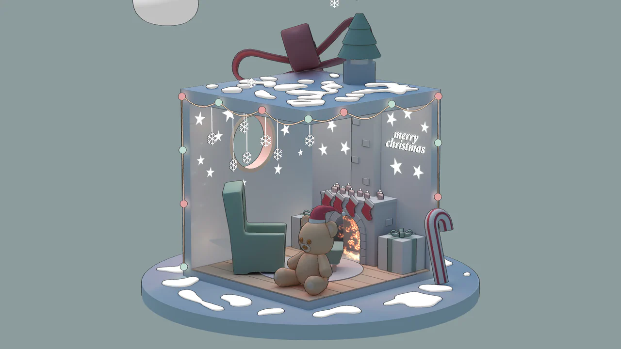 Christmas Diorama with Three.js